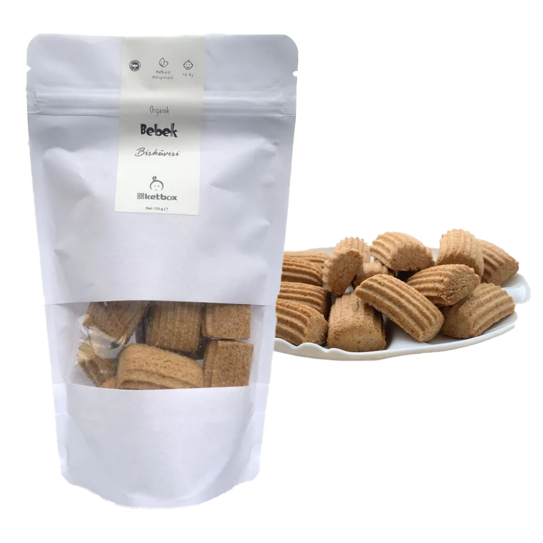 Organik Alerjen Bebek Bisküvisi – Zeytinyağlı 150 g