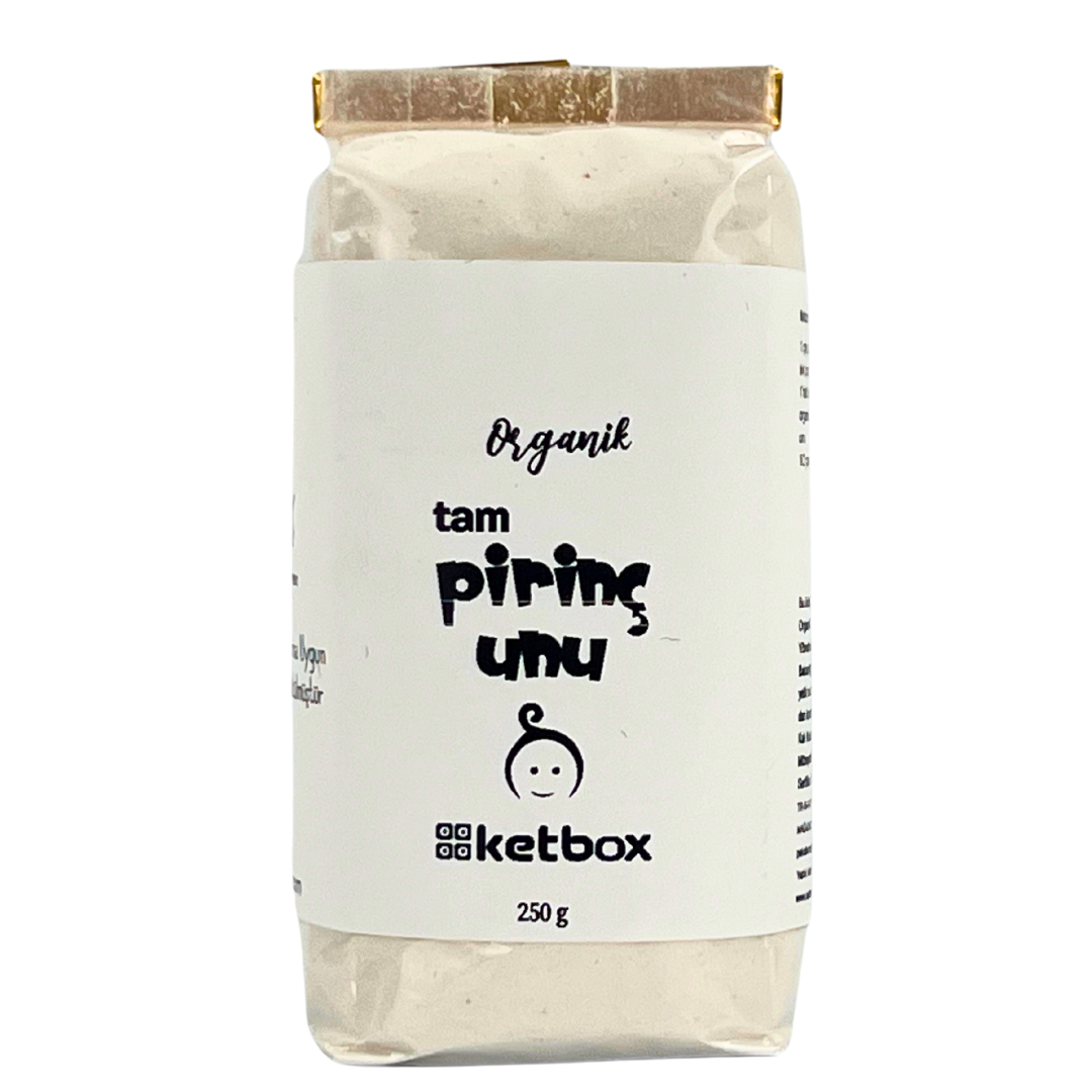 Organik Tam Pirinç Unu – 250 g | +6 Ay Bebekler İçin Ek Gıda