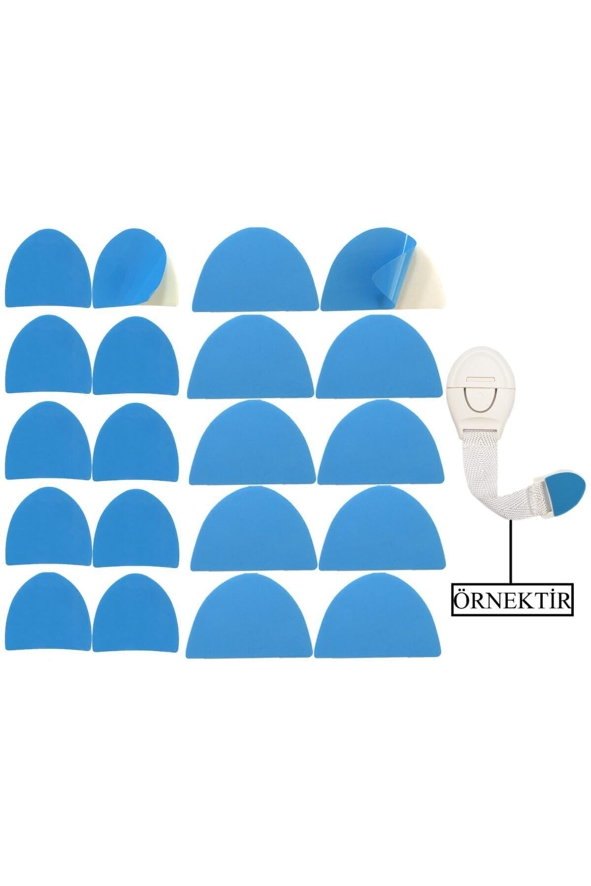 Çocuk ve Bebek Güvenlik Kilitleri İçin Yedek Bant – 10 Çift