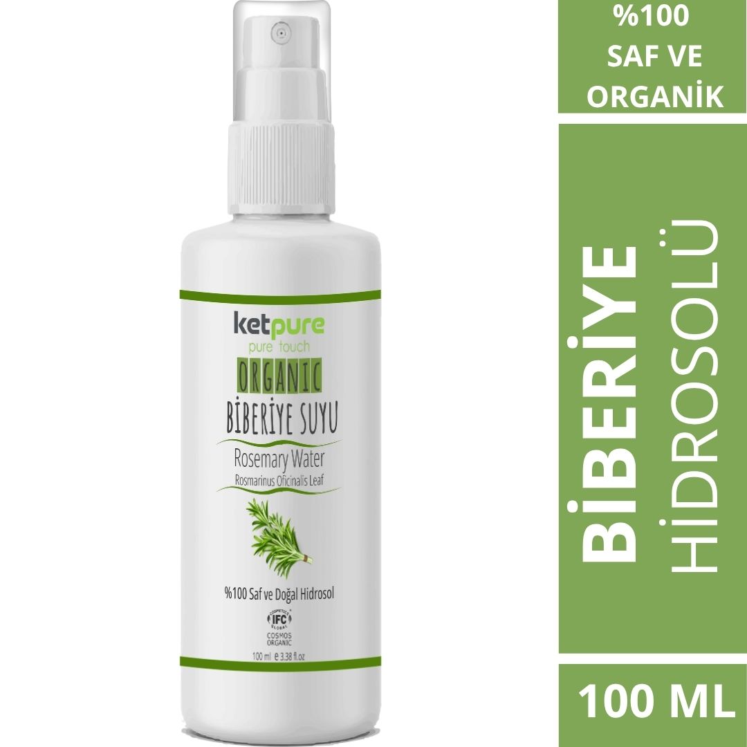 Doğal ve Organik Saf Biberiye Hidrosolü – 100 ML