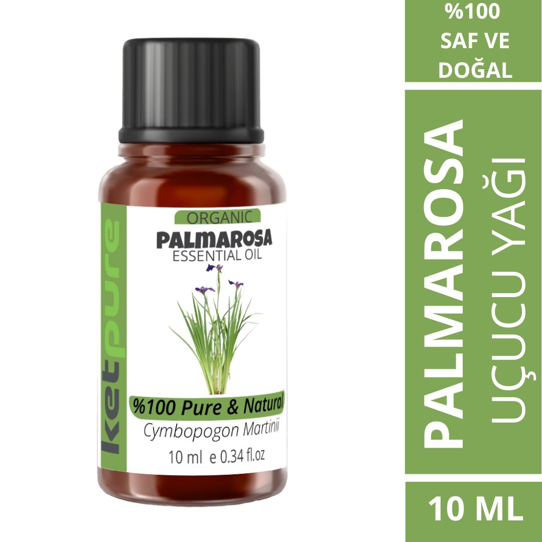 Organik Palmarosa Uçucu Yağı – 10 ml