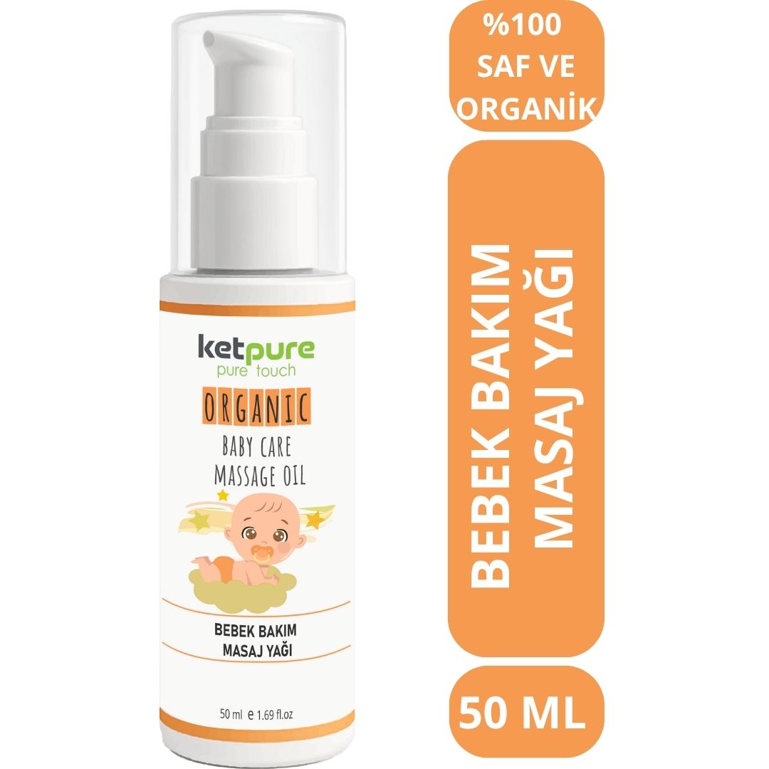 Organik ve Doğal Bebek Bakım & Masaj Yağı – 50 ML