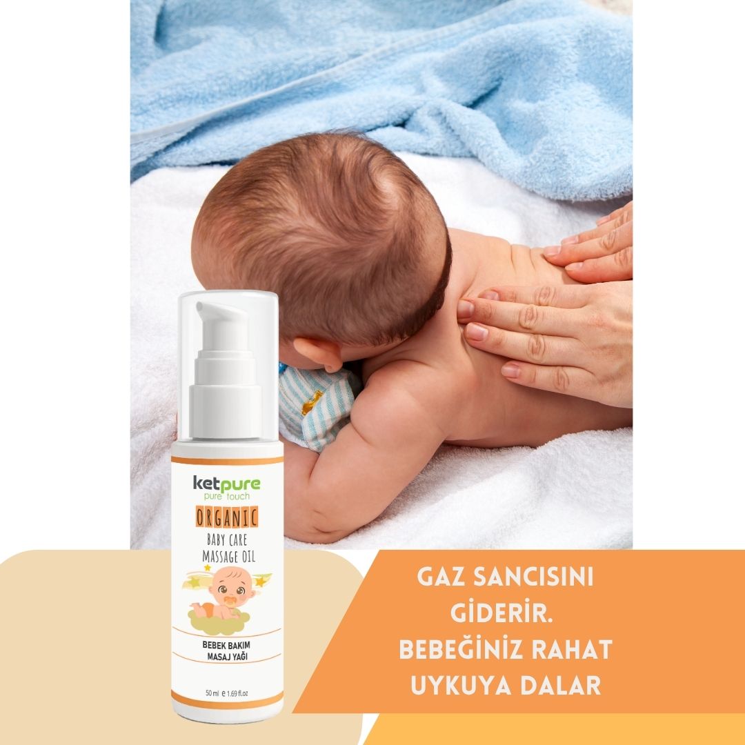 Organik ve Doğal Bebek Bakım & Masaj Yağı – 50 ML