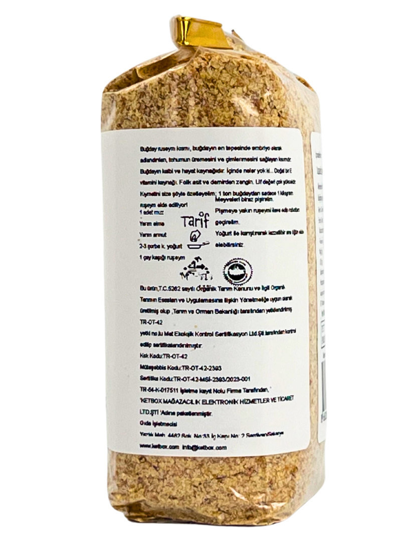 Organik Buğday Ruşeymi – 400 g (2 x 200 g Paket)