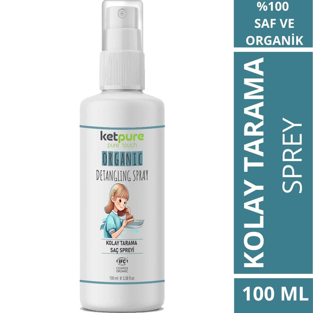 Doğal ve Organik Kolay Saç Tarama Spreyi – 100 ml