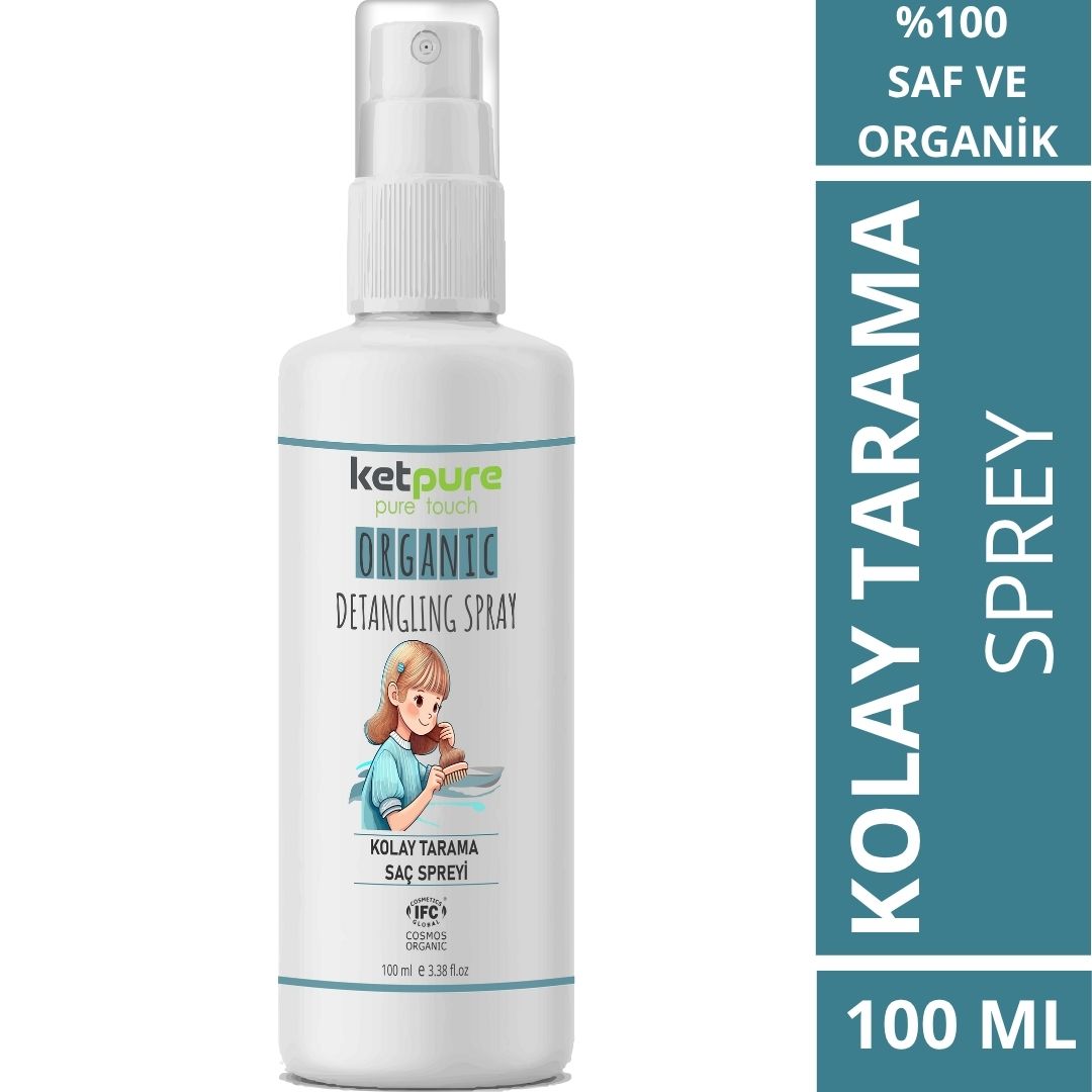 Doğal ve Organik Kolay Saç Tarama Spreyi – 100 ml
