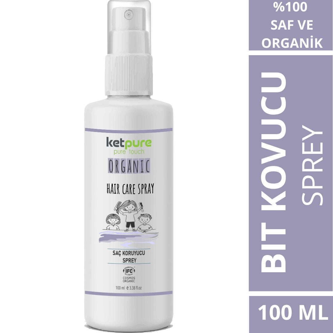 Doğal ve Organik Bit Kovucu Saç Koruyucu Sprey – 100 ML