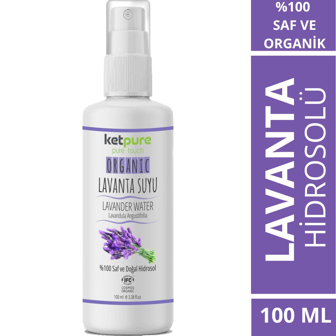 Doğal ve Organik Saf Lavanta Hidrosolü – 100 ML