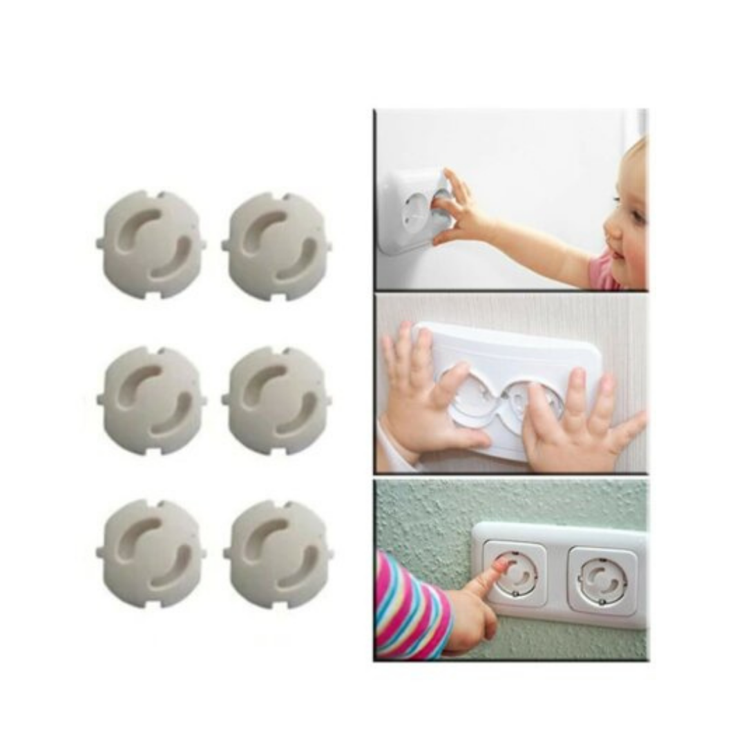 6 Adet Priz Kapatıcı Ve 4 Adet Silikon Köşe Koruyucu 3m Bantlı Çocuk Bebek Güvenlik Set