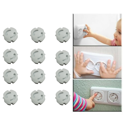 12 Adet Priz Koruyucu – Çocuk & Bebek Güvenlik Emniyeti İçin