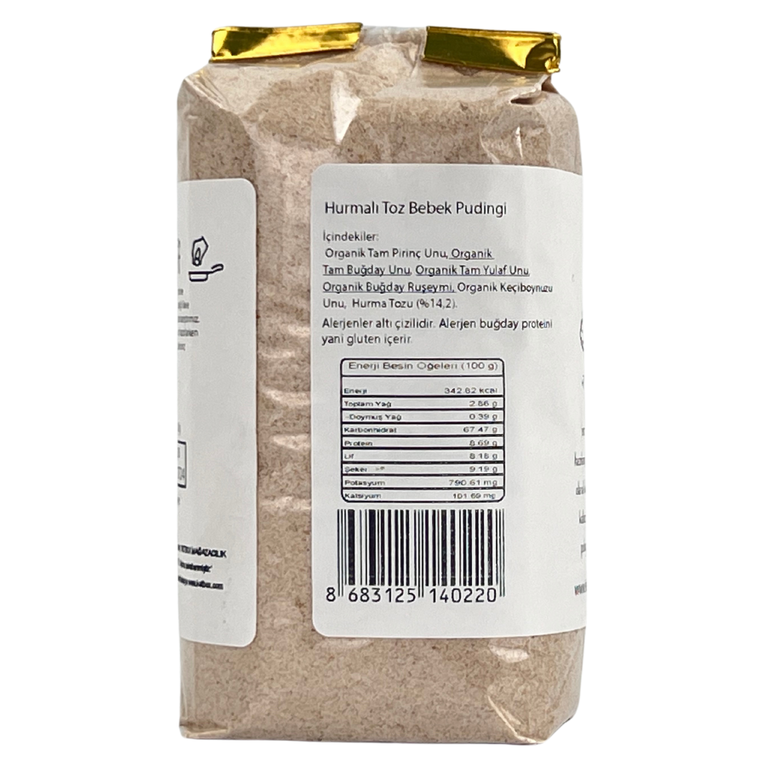 Doğal Katkısız Hurmalı Bebek Pudingi (Muhallebi Karışımı) – 300 g