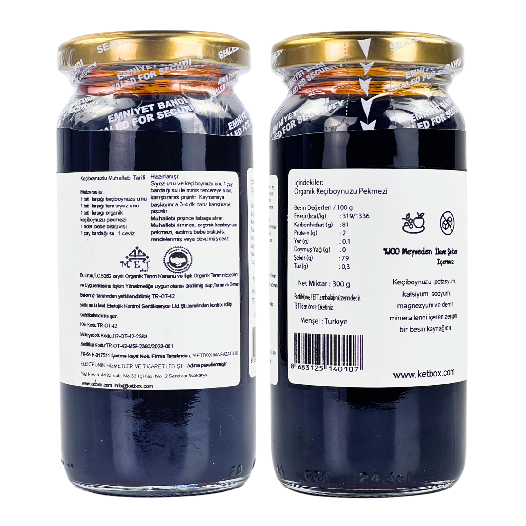Organik Keçiboynuzu (Harnup) Pekmezi – 300 g