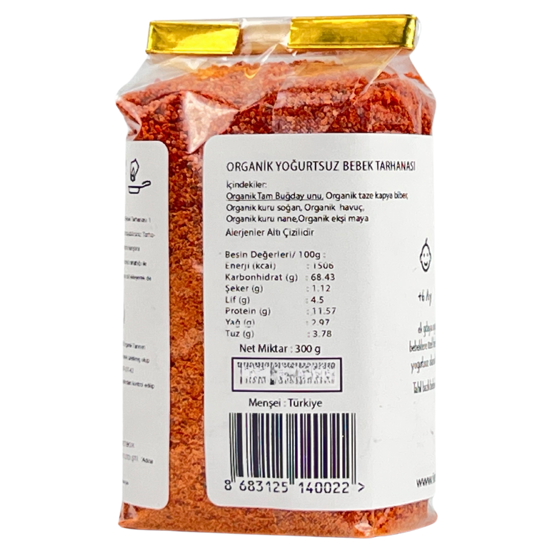 Organik Yoğurtsuz Bebek Tarhanası 300g (+6 Ay)