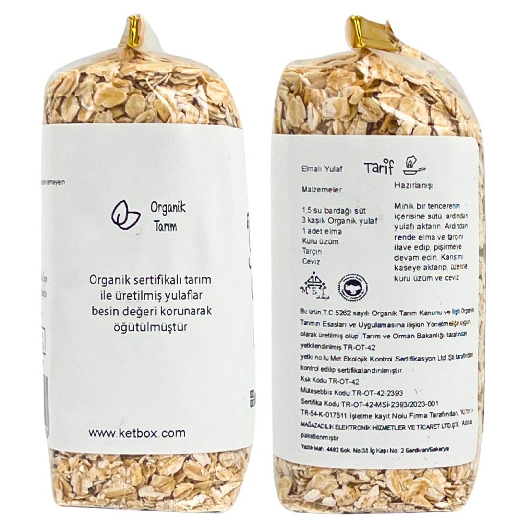 Organik Yulaf Ezmesi 200gr Katkısız Doğal
