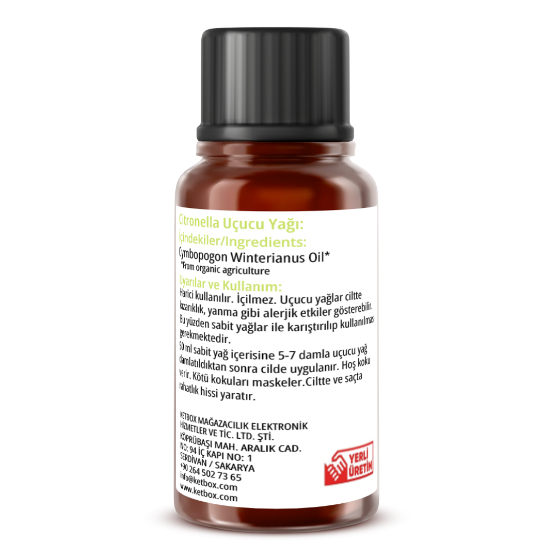 Organik Sitronella Uçucu Yağı – 10 ml