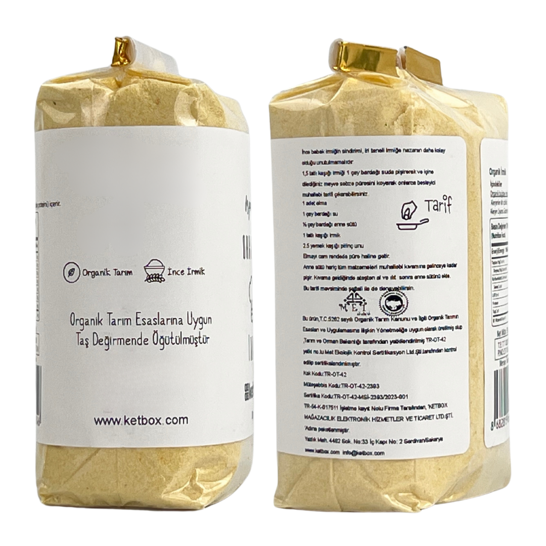 Organik Bebek İrmiği – 300 g | +6 Ay