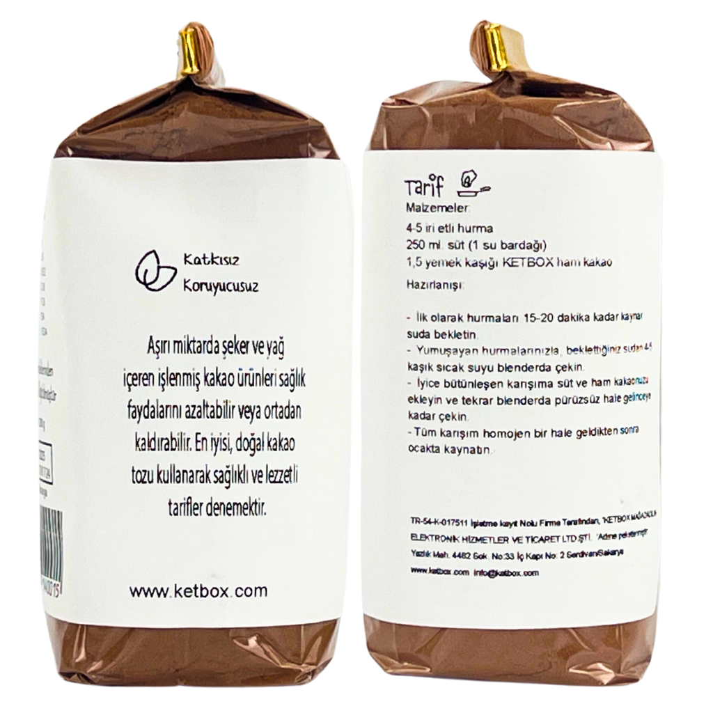 Doğal Ham Kakao Tozu 200 g