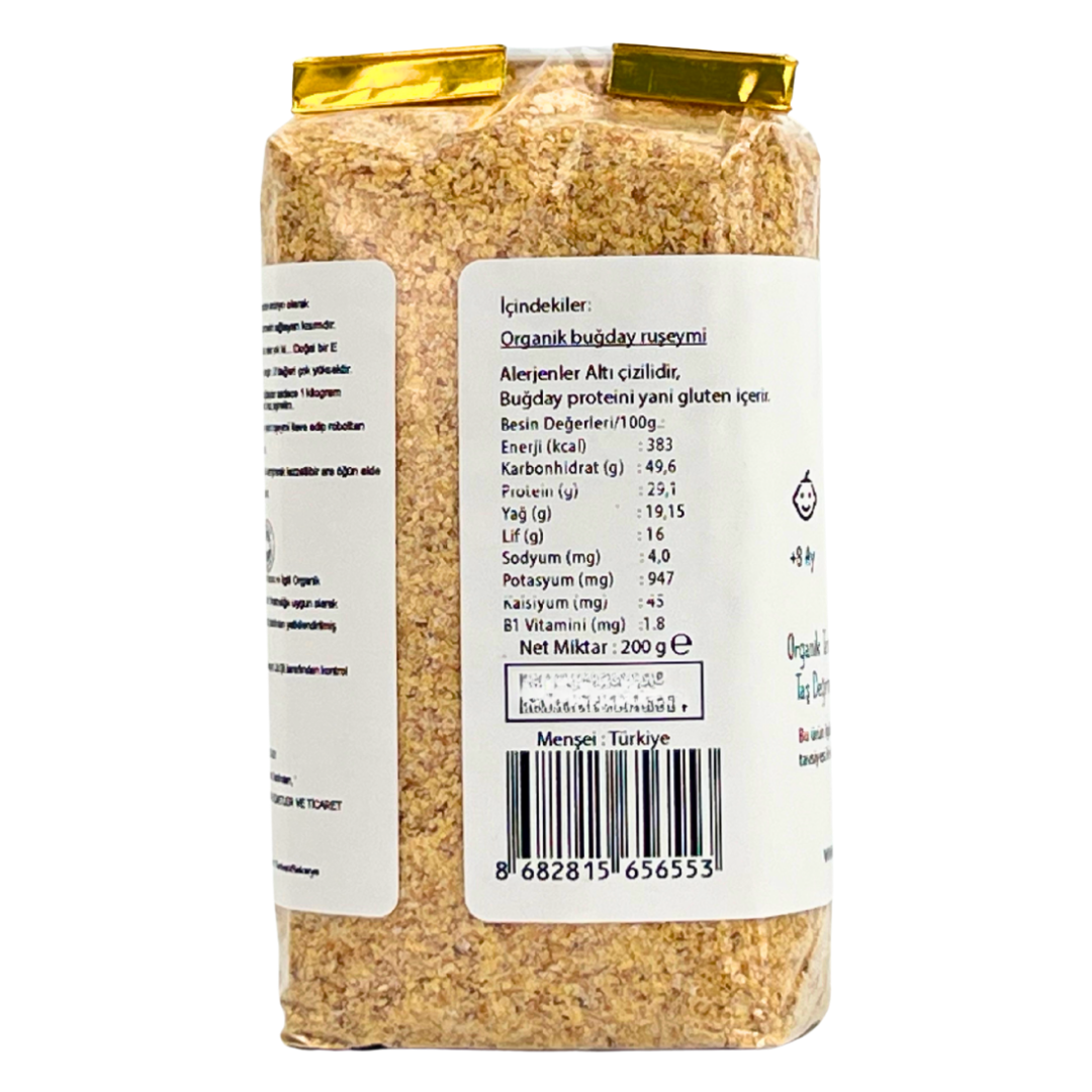 Organik Buğday Ruşeymi – 200 g | +8 Ay ve Üzeri Bebekler İçin Uygun