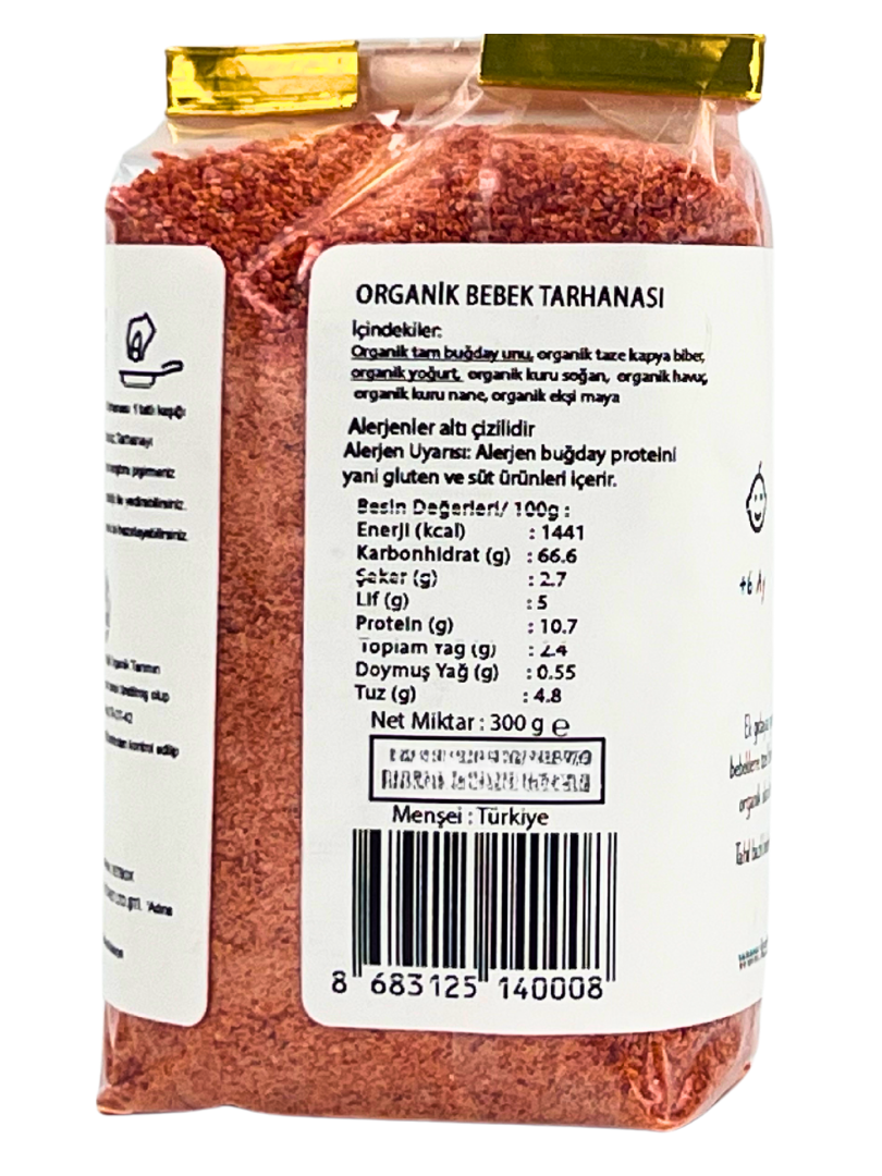 Organik Bebek Tarhanası 600 g (2 x 300 g)