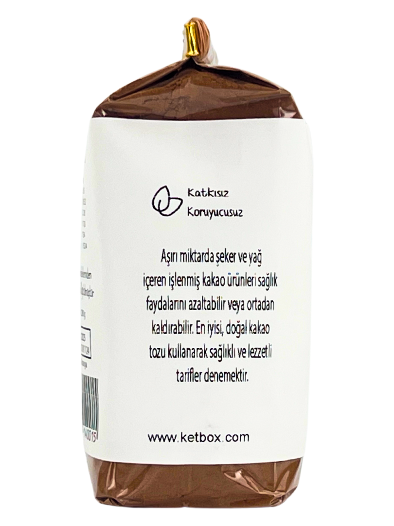 Doğal Ham Kakao Tozu – 400 g (2 x 200 g Paket)