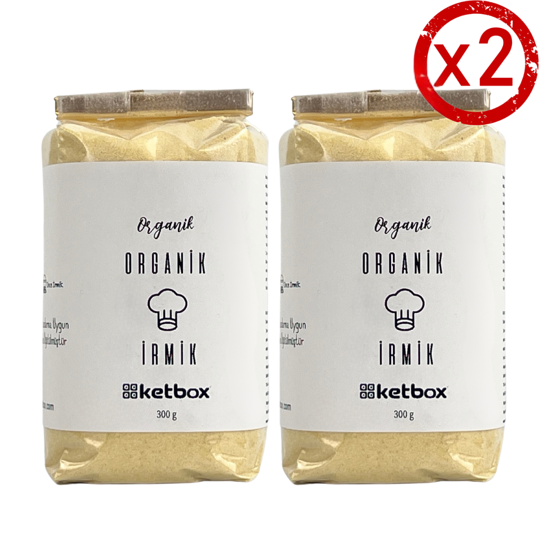 Organik Bebek İrmiği 600 g (2 x 300 g Paket)