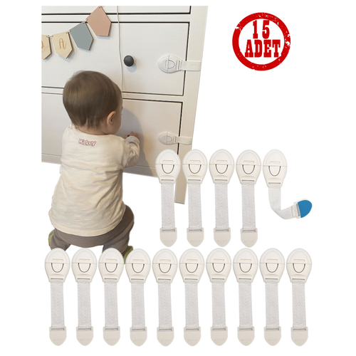 15 Adet Çok Amaçlı Çocuk ve Bebek Güvenlik Kilidi