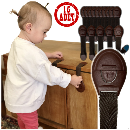 15 Adet Çok Amaçlı Çocuk & Bebek Güvenlik Kilidi