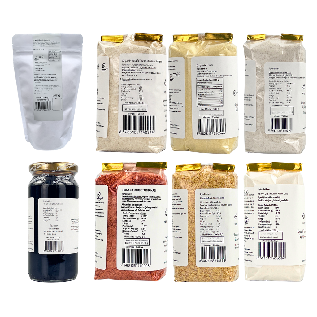Organik Sertifikalı Bebek Ek Gıda Mega Seti