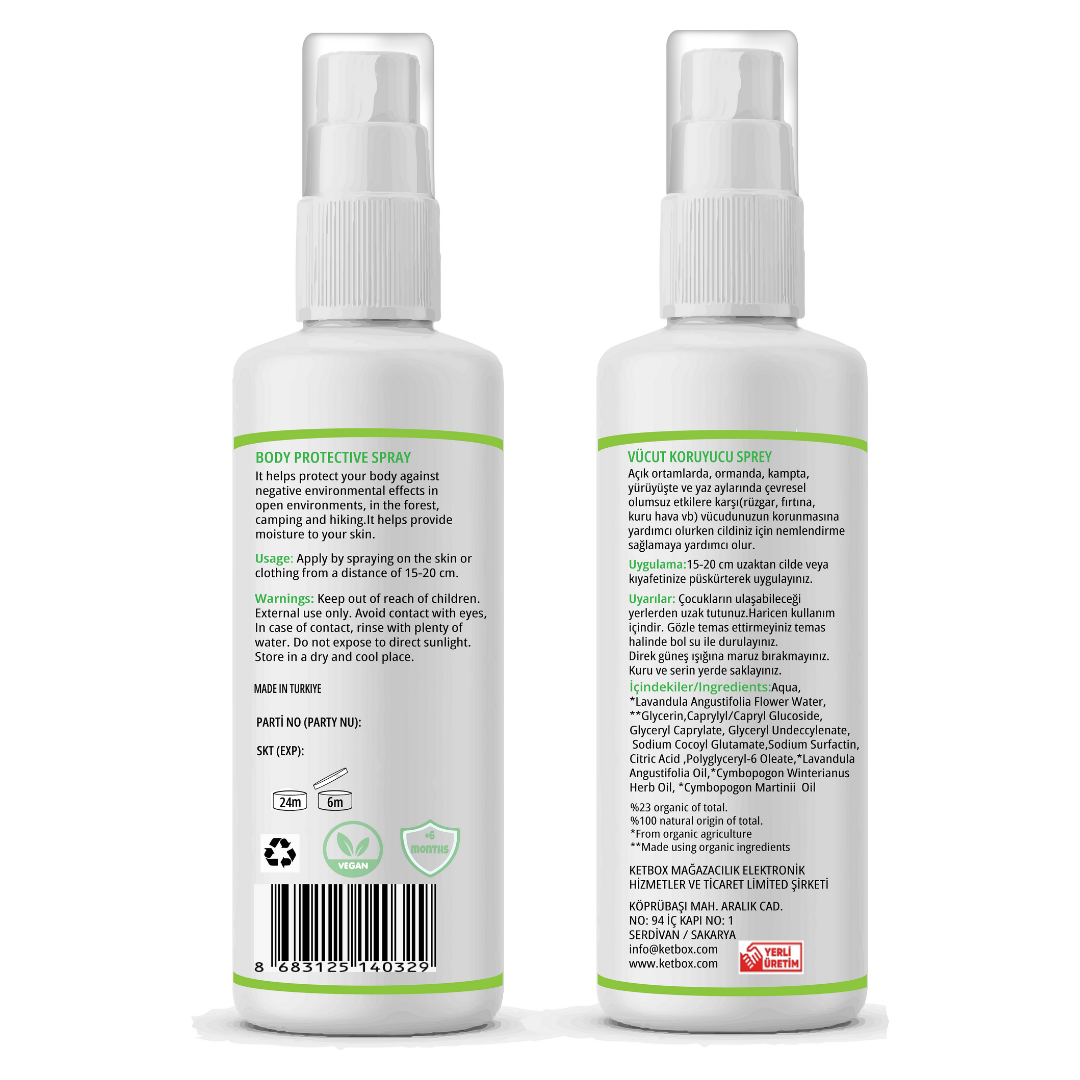 Organik Sertifikalı Sinek ve Kene Kovucu Sprey – 2’li Set (2 x 100 ml)