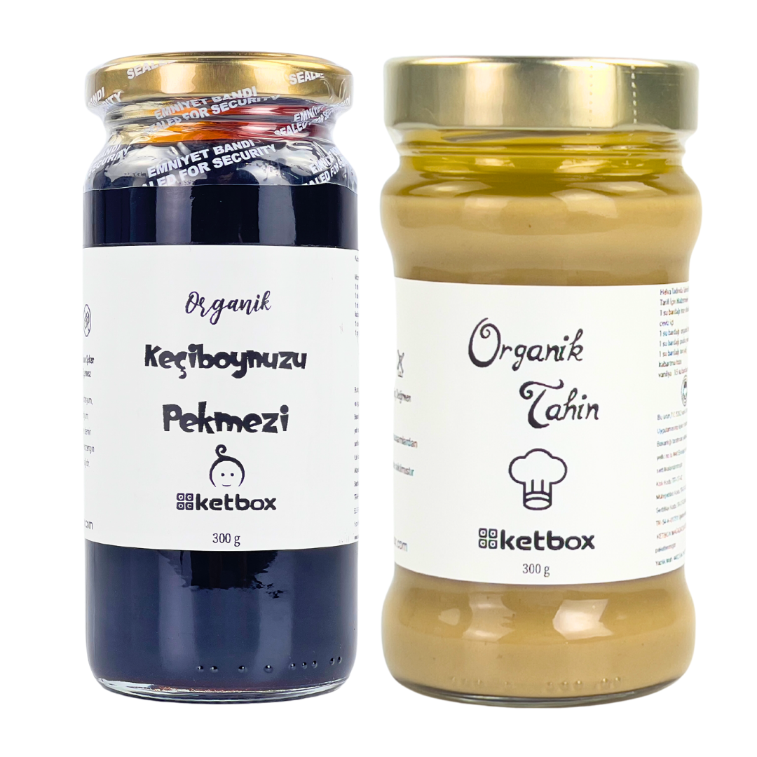 Organik Tahin & Keçiboynuzu Pekmezi Seti (2’li Paket)