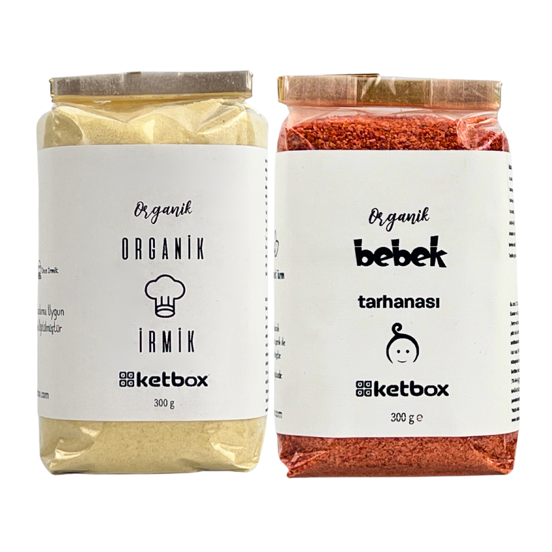 Organik Sertifikalı Bebek Ek Gıda Seti – 2 x 300 g | +6 Ay ve Üzeri Bebekler İçin