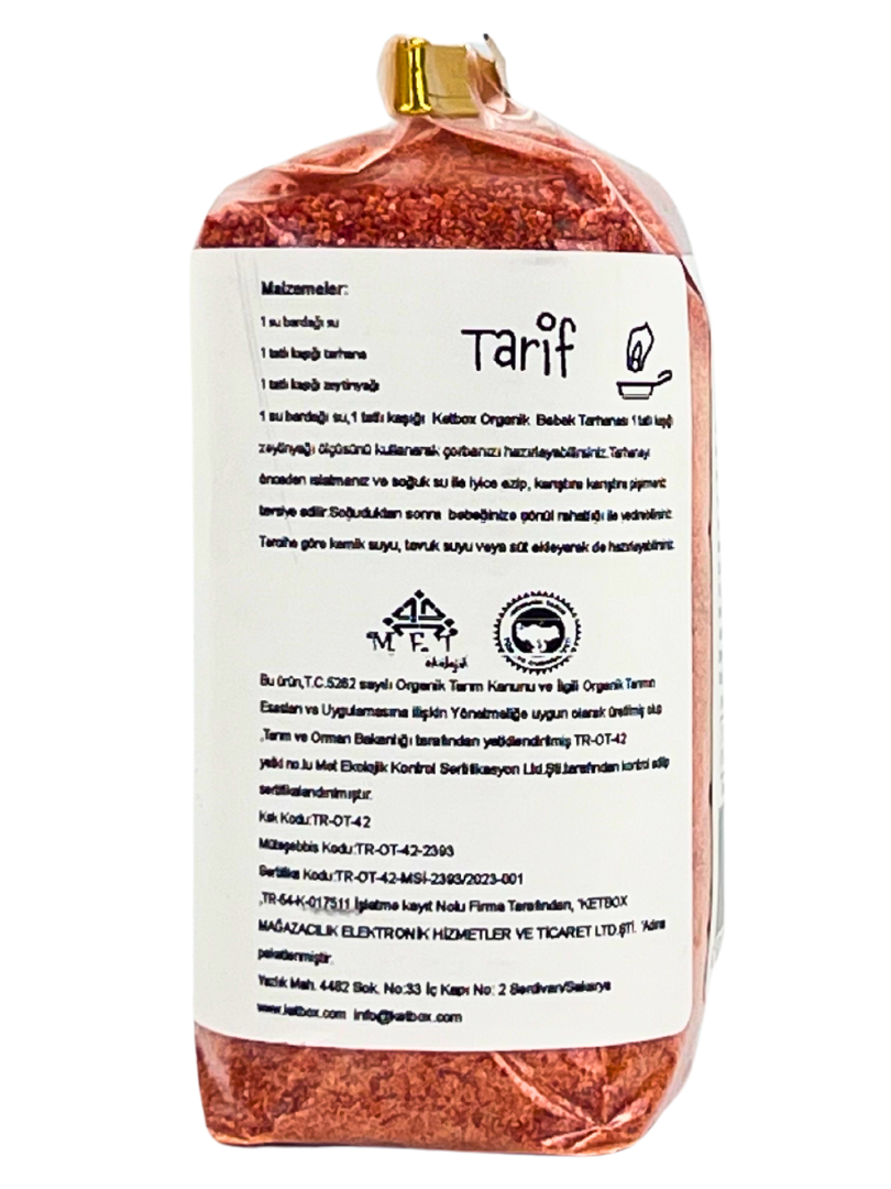 Organik Bebek Tarhanası 600 g (2 x 300 g)
