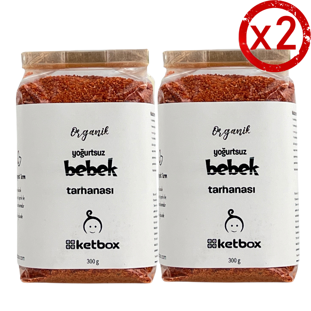 Organik Yoğurtsuz Bebek Tarhanası 600 g (2x300 g)